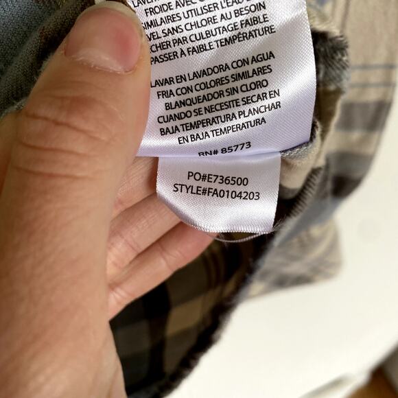 O'Neill Men's Button Up Plaid Flannel Standard Fit Shirt Medium - Picture 5 of 6